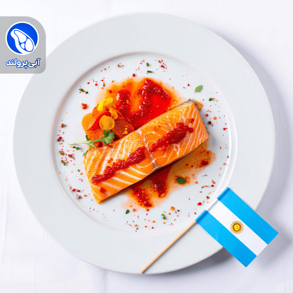 فیله ماهی قزل‌آلا کبابی چوراسکو آرژانتینی