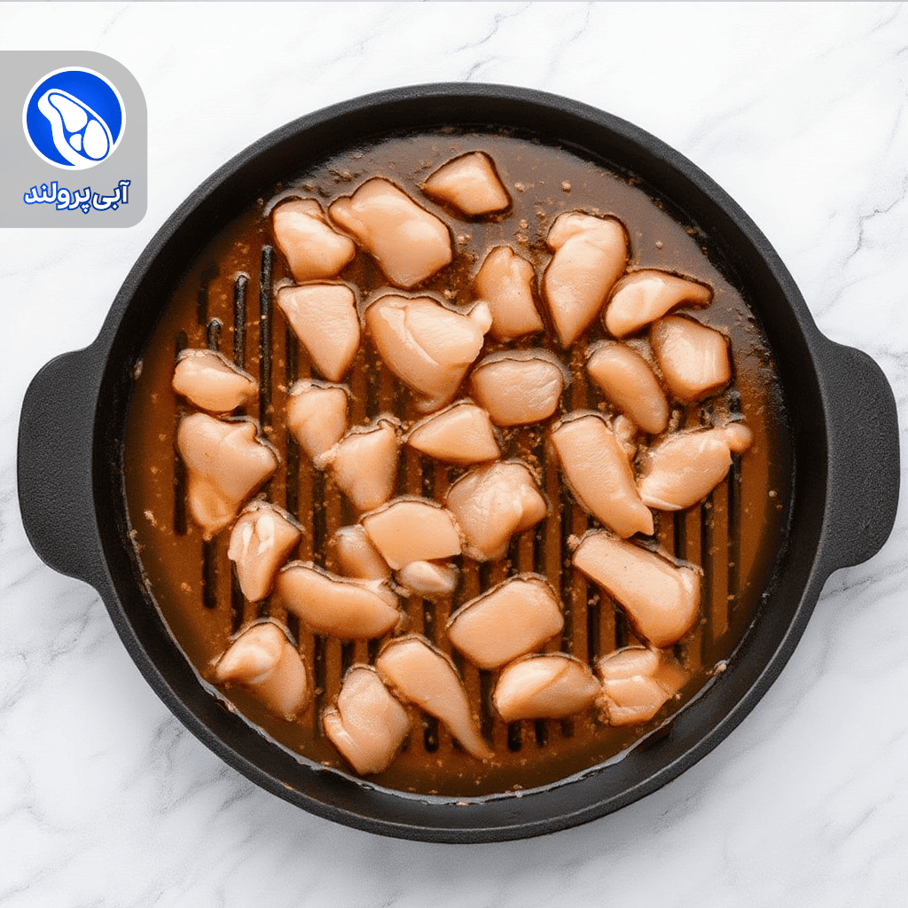 جوجه دیگی دودی باربیکیو