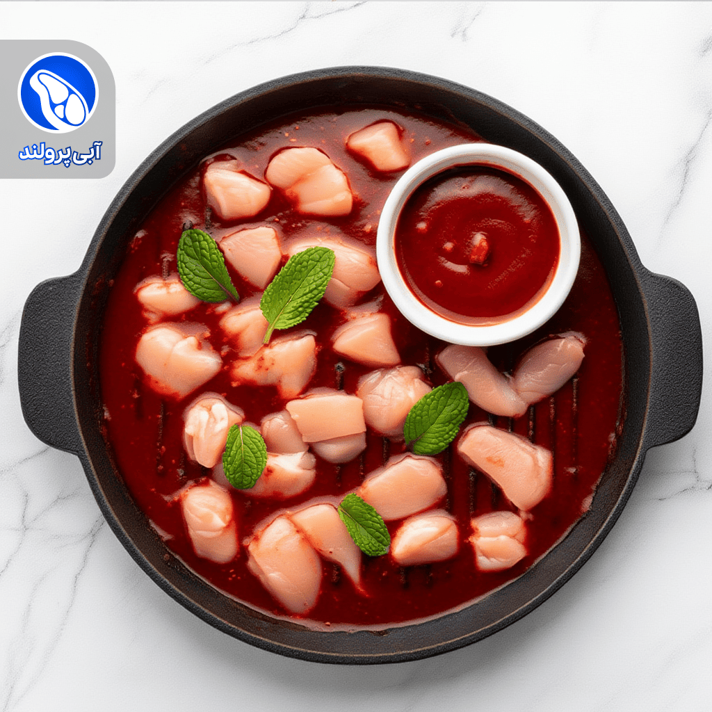 جوجه دیگی کباب ترش گیلانی