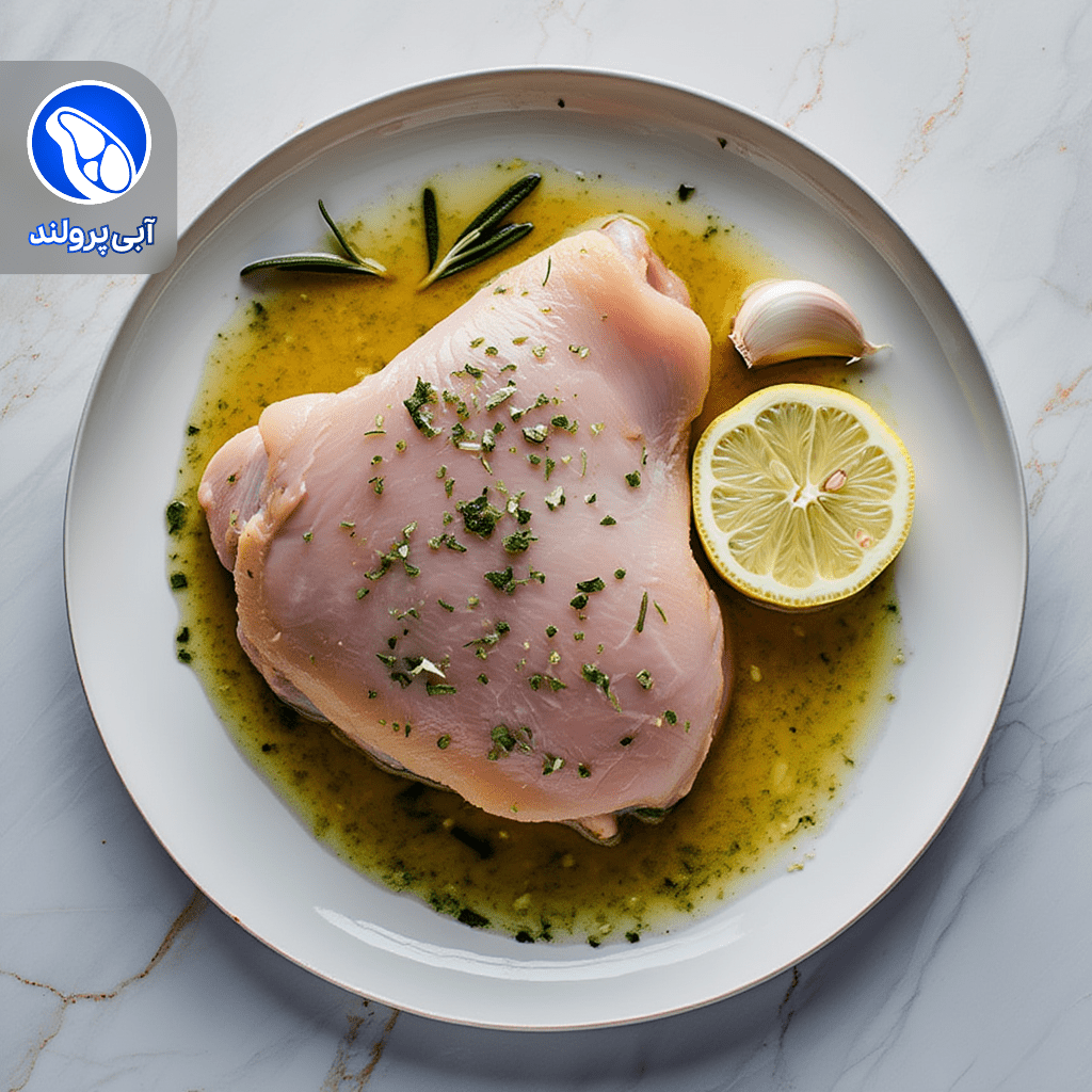 استیک ران مرغ مدیترانه ای