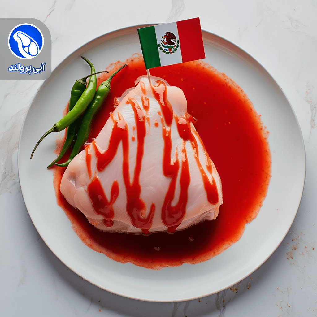 استیک ران مرغ چیلی مکزیکی