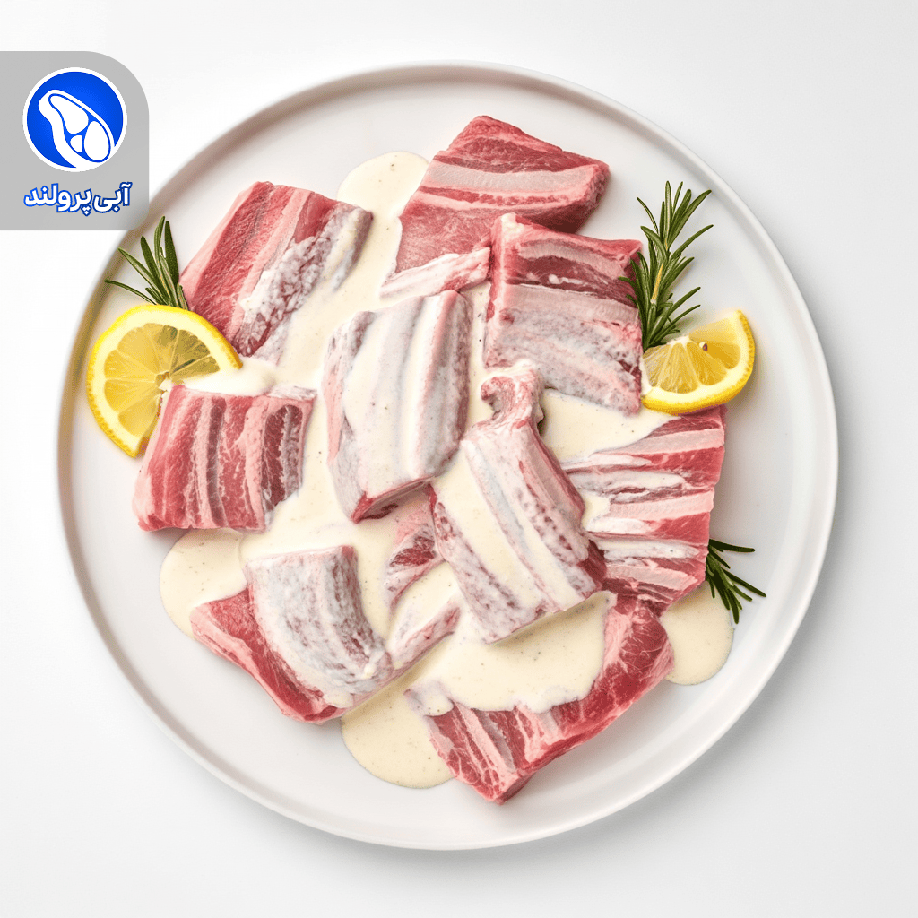 دنده کباب بره لیمو رزماری