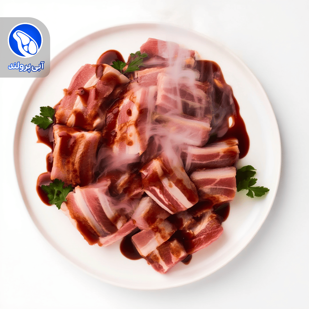 دنده کباب گوسفندی دودی مزه دار