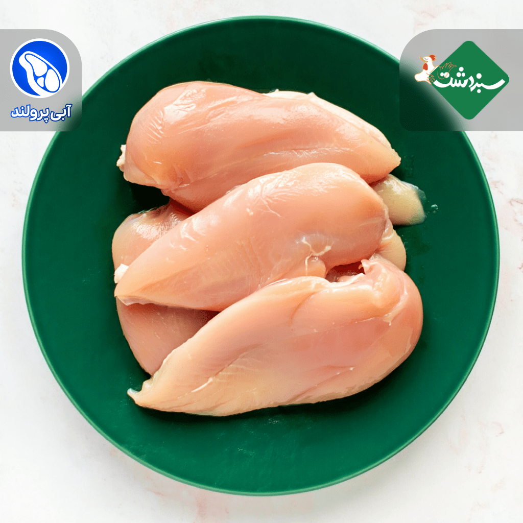 سینه شنیسل مرغ سبز