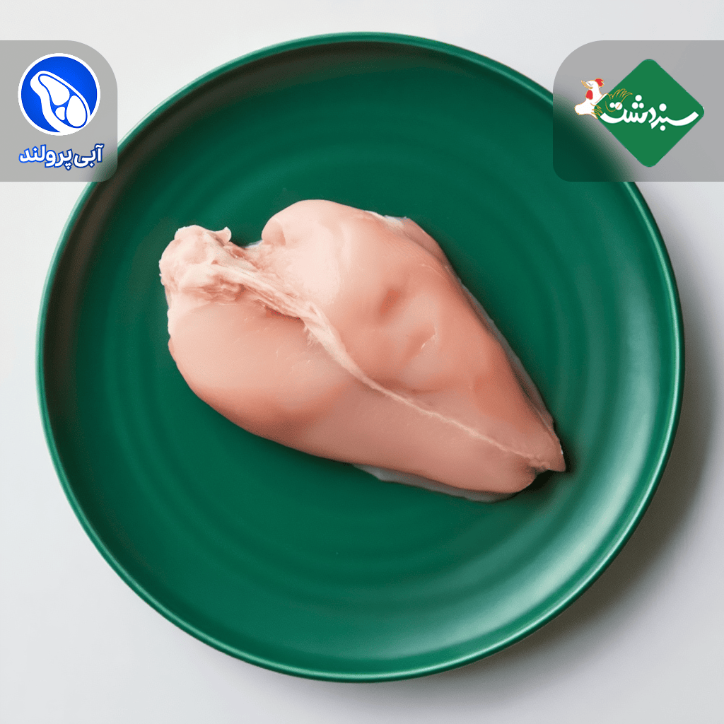 سینه مرغ با استخوان سبز
