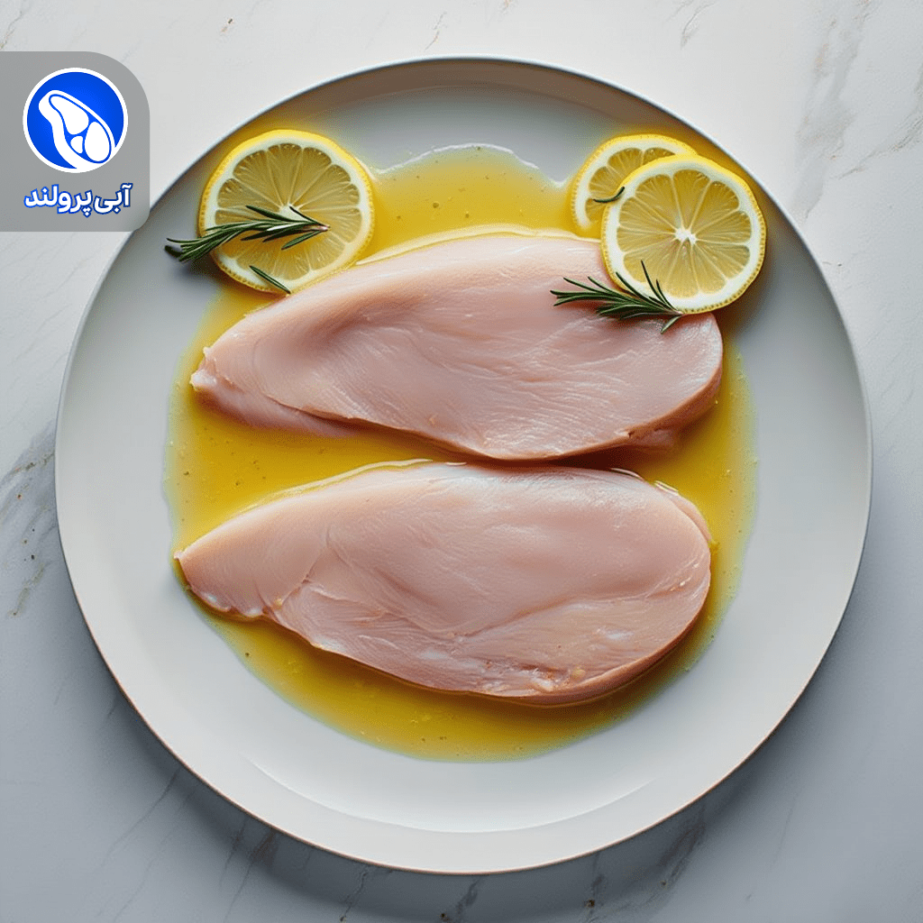 استیک سینه مرغ لیمو رزماری