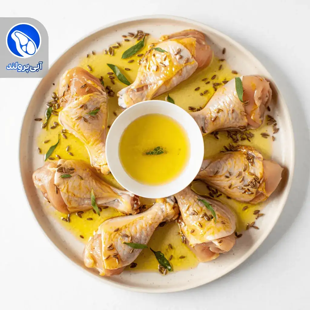 کتف مرغ کبابی زیره و ترخون مراکشی