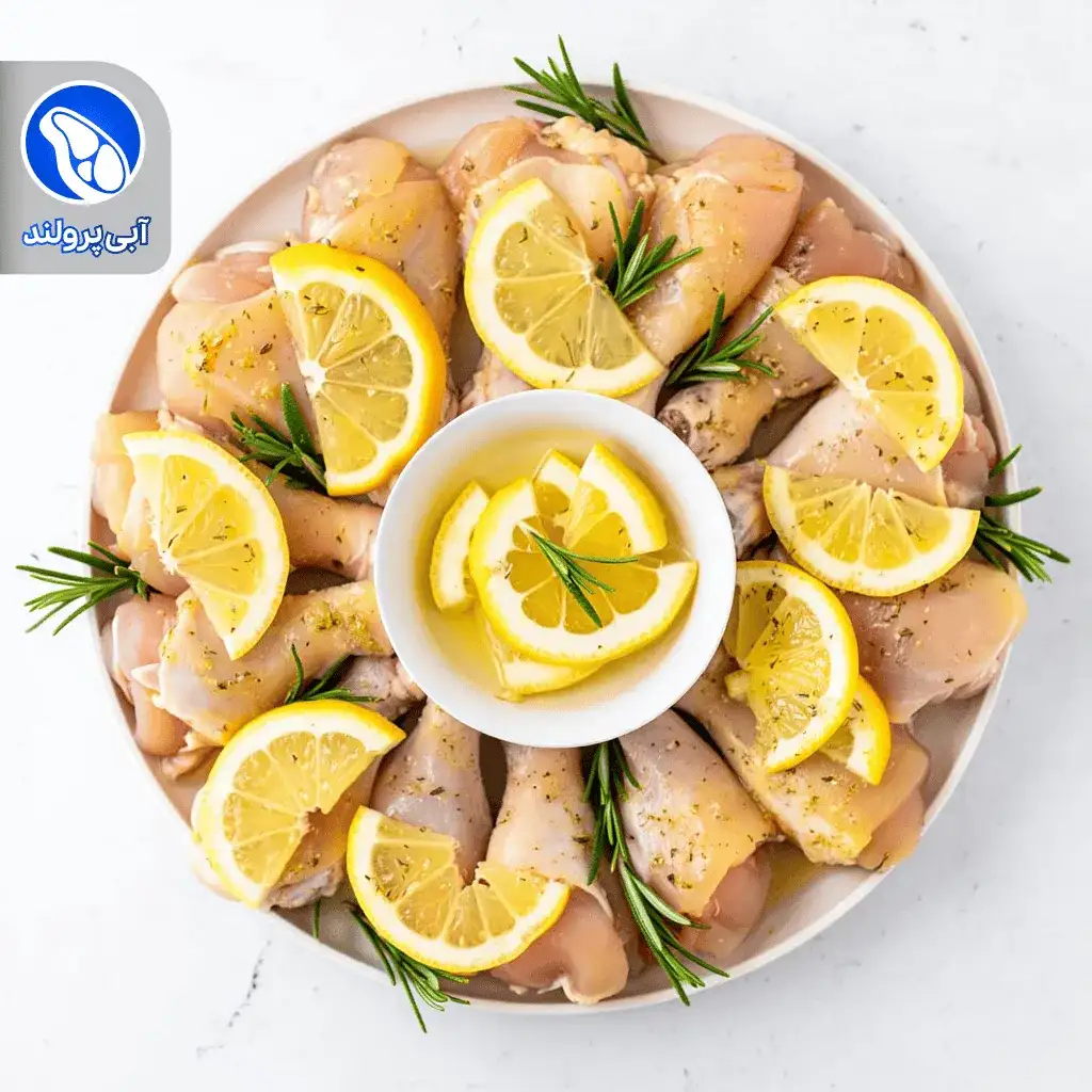 کتف مرغ کبابی لیمو رزماری